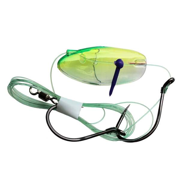 Krippled Anchovy Barbless Tandem, #214-Lemon Lime on U.V.