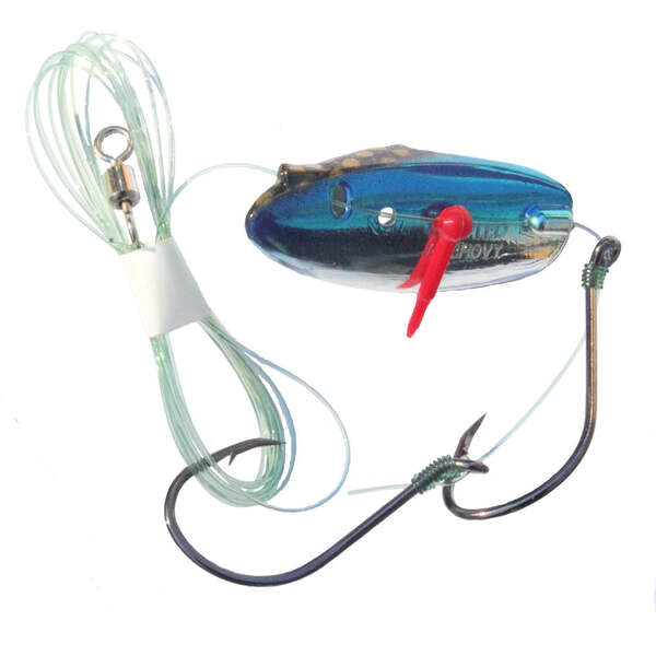 Krippled Anchovy Barbed Tandem, #305- Dark Blue Scale on Krome