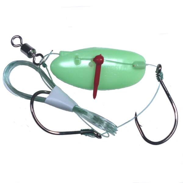 Krippled Anchovy Barbed Tandem, Glow/Green