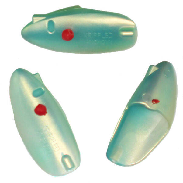 Krippled Anchovy Unrigged 3-pack, #500- Blue Pearlescent